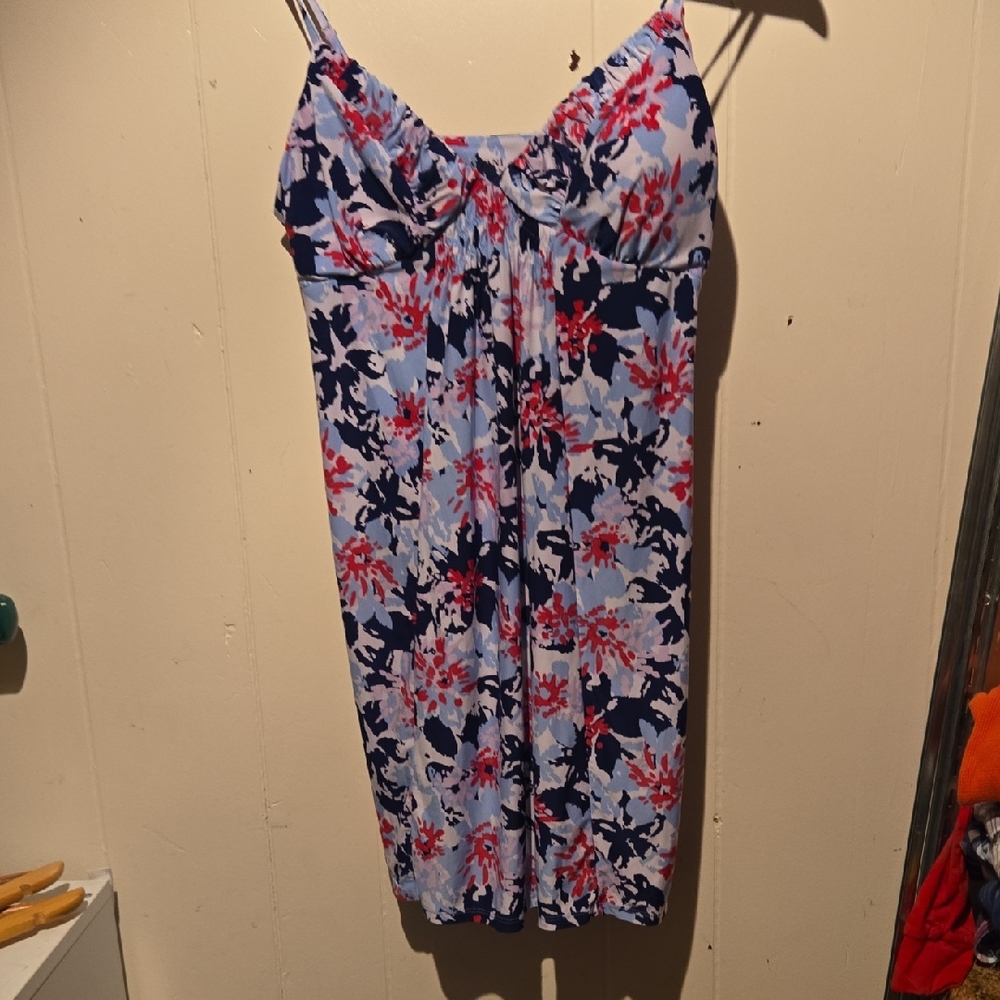Alfani Intimates Red and Blue Floral Camisole